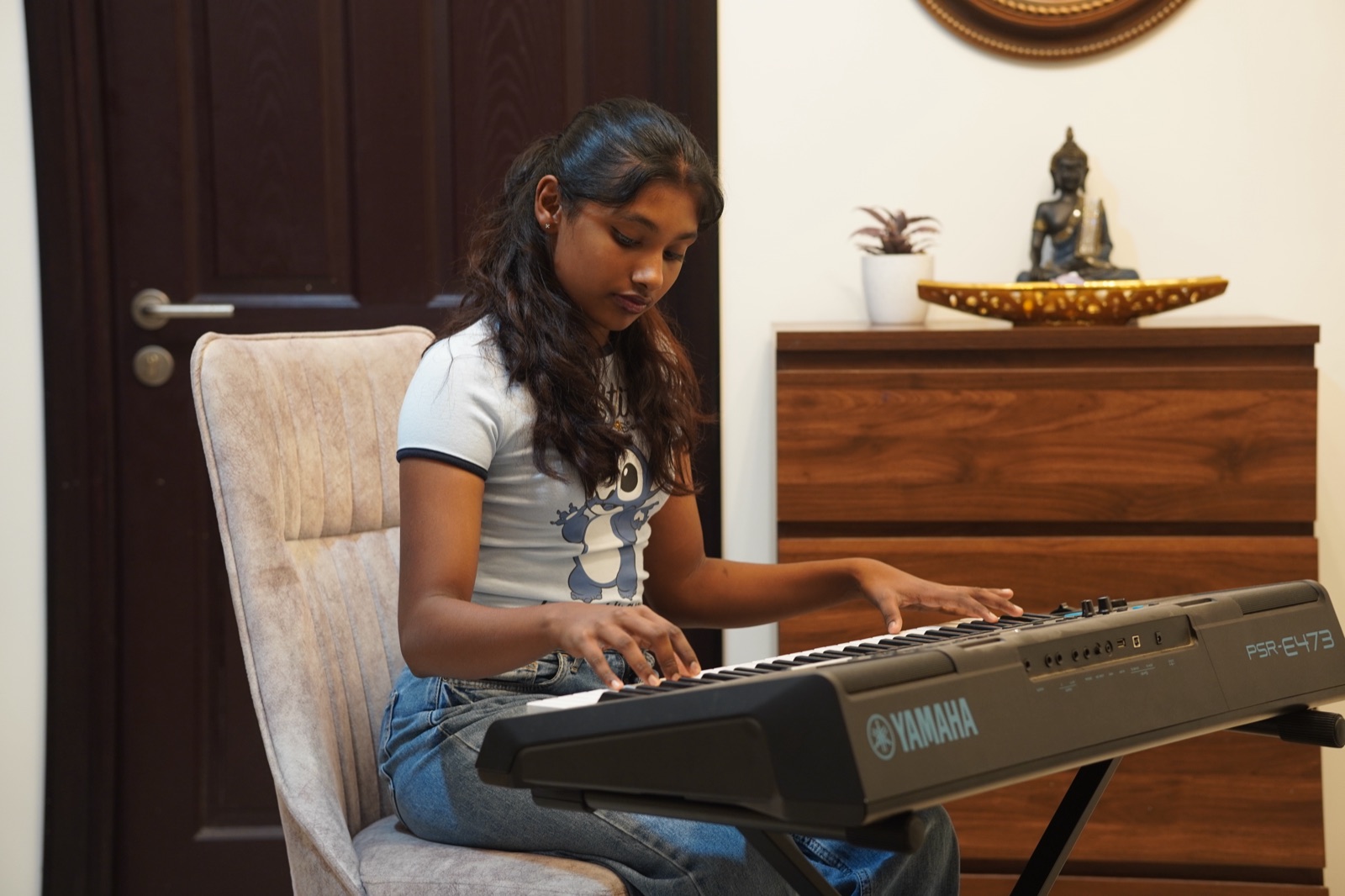 Student in a piano lesson at The Clavier Studio
